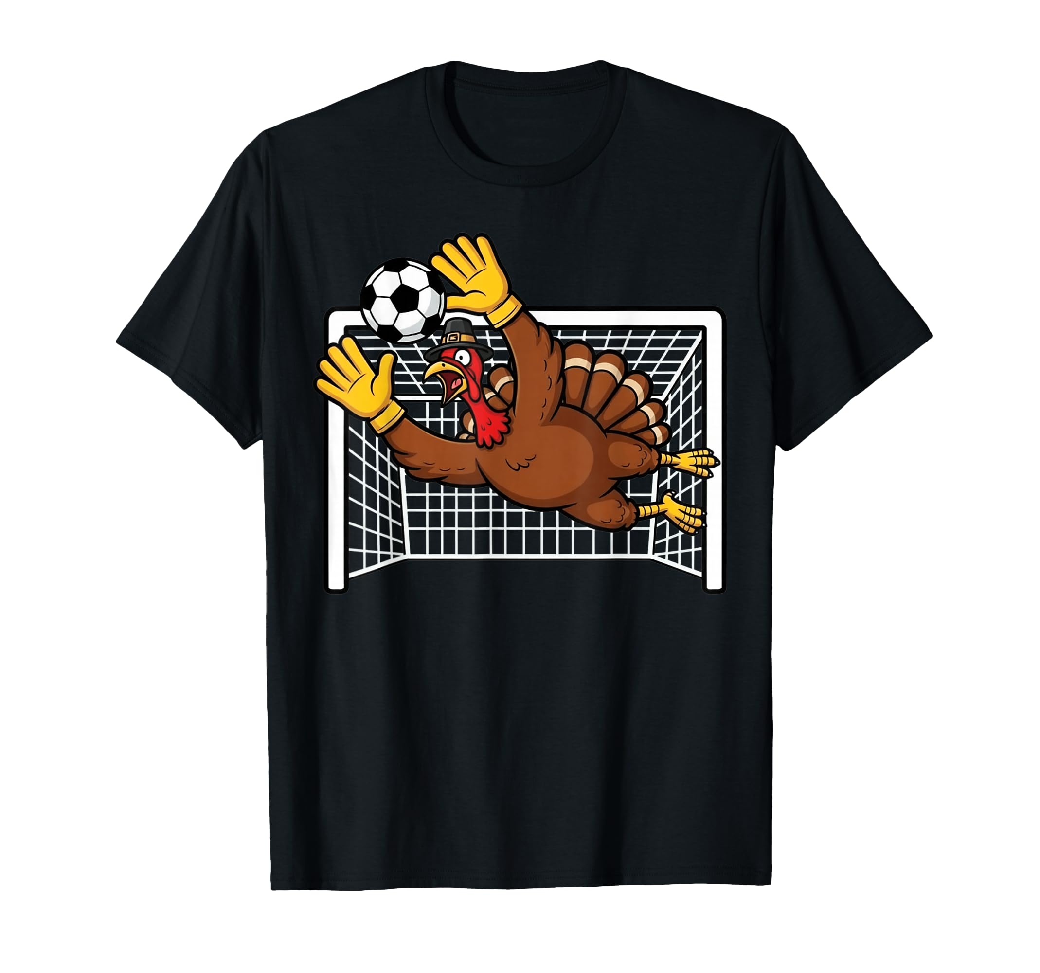 Funny Turkey Soccer Pilgrim T-Shirt - Aesthetic Graphic for Adults - T-Shirt, Sweatshirt, Hoodie