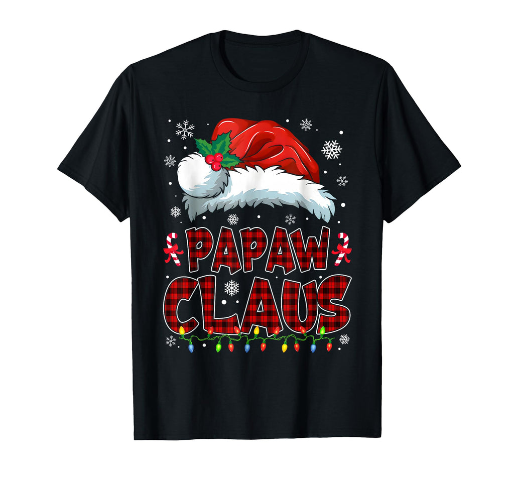 Papaw Claus Lights Pajama Family Group T-Shirt - Novelty Apparel Unisex - T-Shirt, Sweatshirt, Hoodie