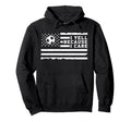 I Yell Because I Care Us Flag Soccer Hoodie - Trendy Graphic Unisex - T-Shirt, Sweatshirt, Hoodie