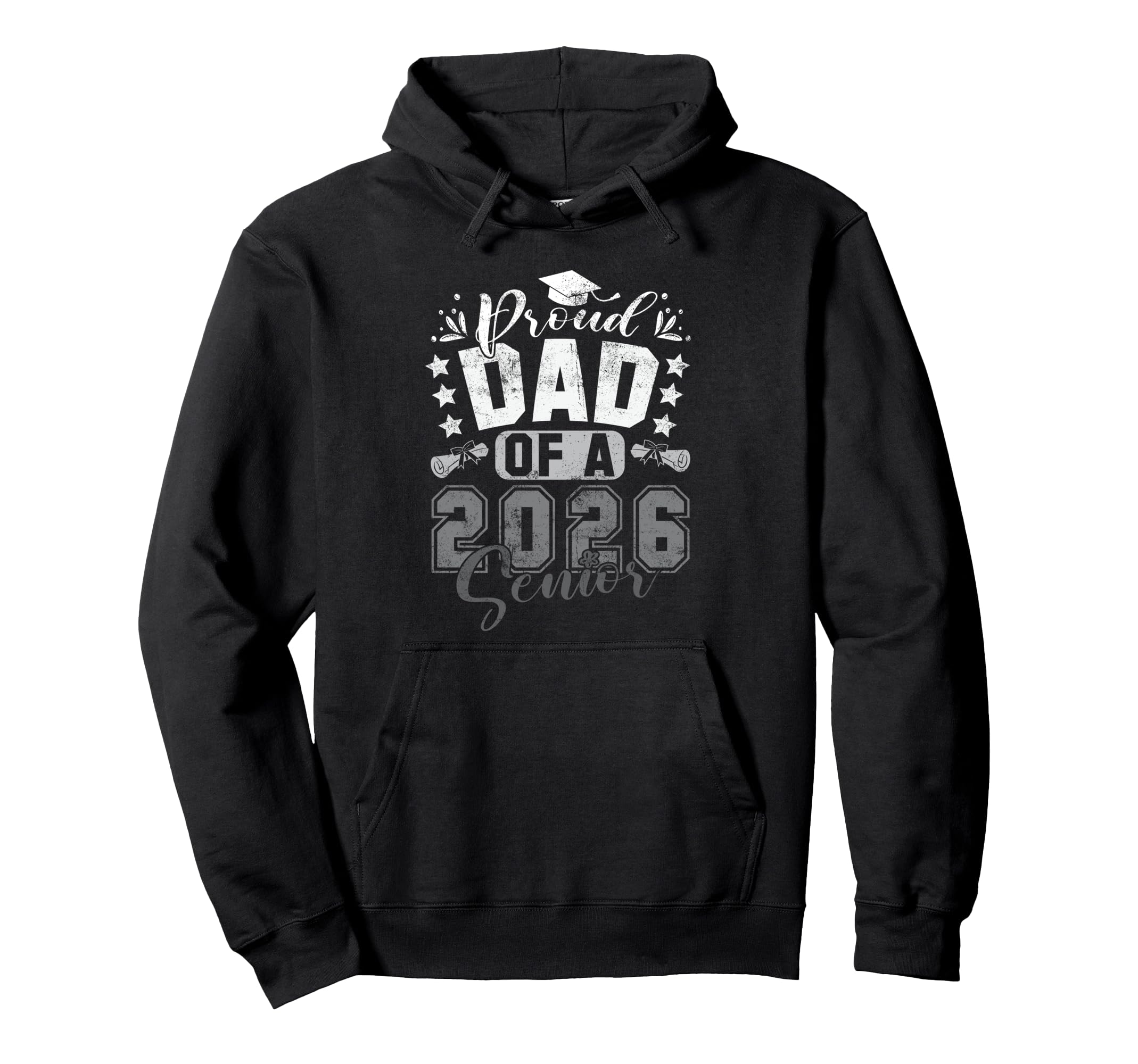 Proud Dad 2026 Senior Graduation Class Hoodie - Fun Novelty Design Unisex - T-Shirt, Sweatshirt, Hoodie