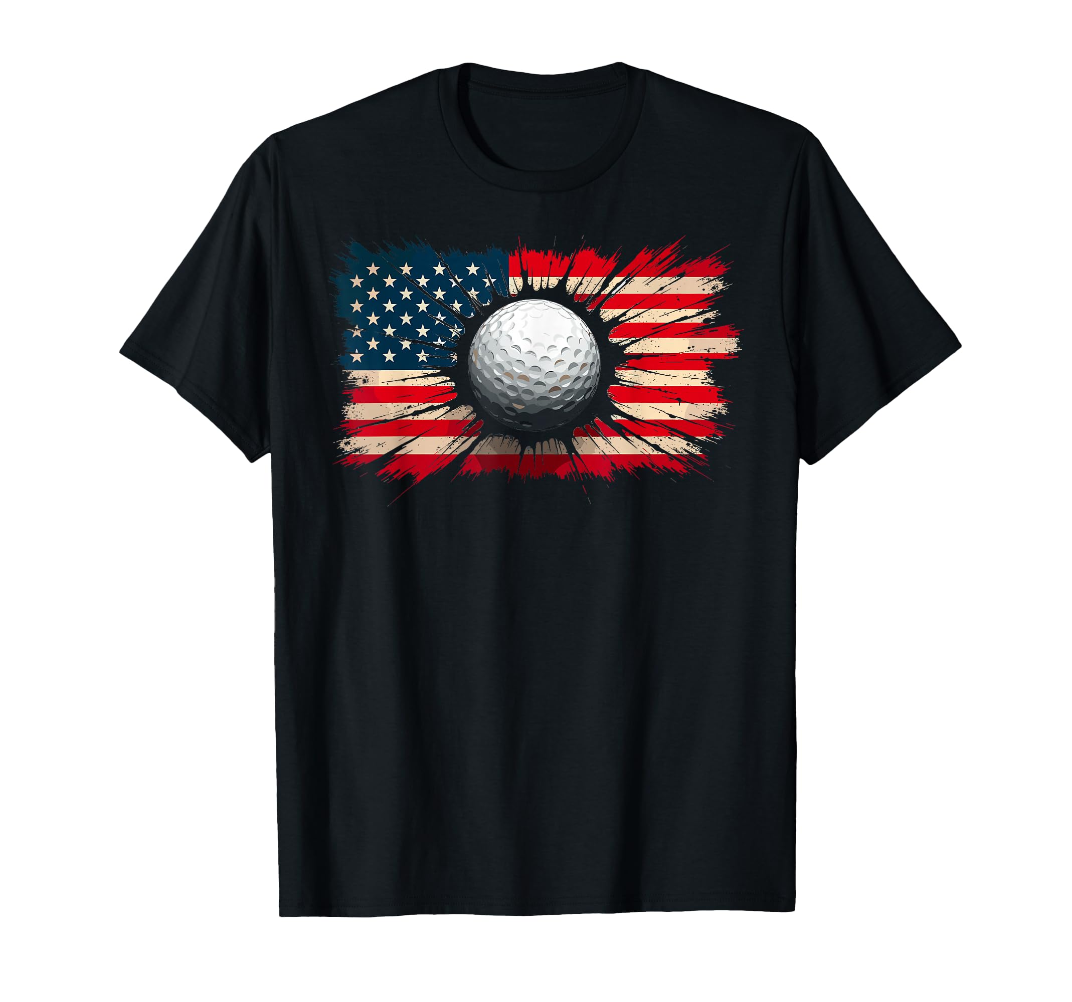 Us Flag Golf Golfer Golfing Dad T-Shirt - Aesthetic Graphic Men Women - T-Shirt, Sweatshirt, Hoodie