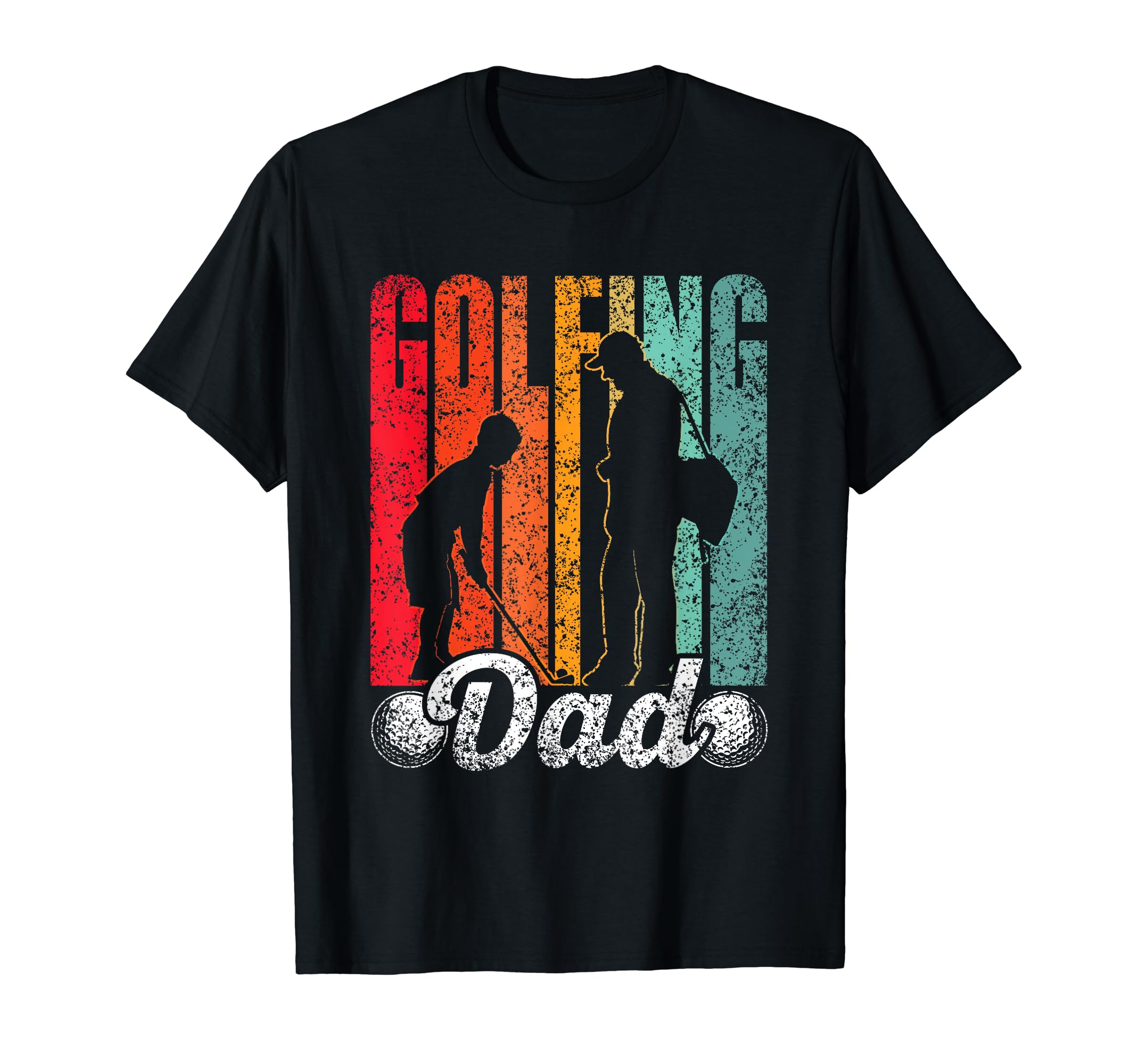 Golfing Dad Daddy Golf Father Golfer T-Shirt - Custom Art Print Unisex - T-Shirt, Sweatshirt, Hoodie