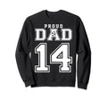 Number 14 Custom Proud Soccer Sweatshirt - Casual Everyday Wear for Adults - T-Shirt, Sweatshirt, Hoodie