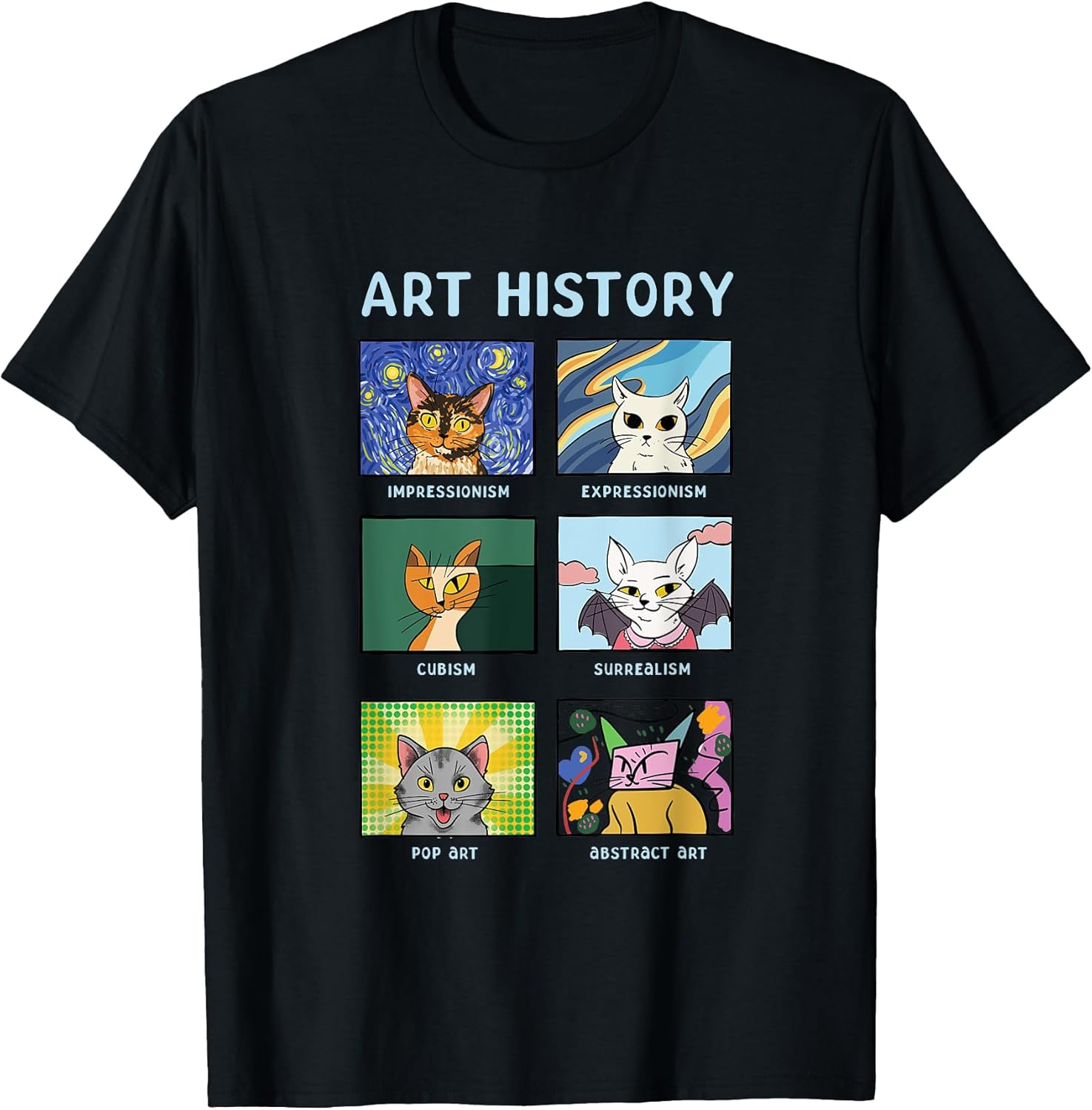 Art History Cats Fine Arts Cat for Collector - Adult & Kids T-Shirts, Sweatshirts & Hoodies apparel design preview 1