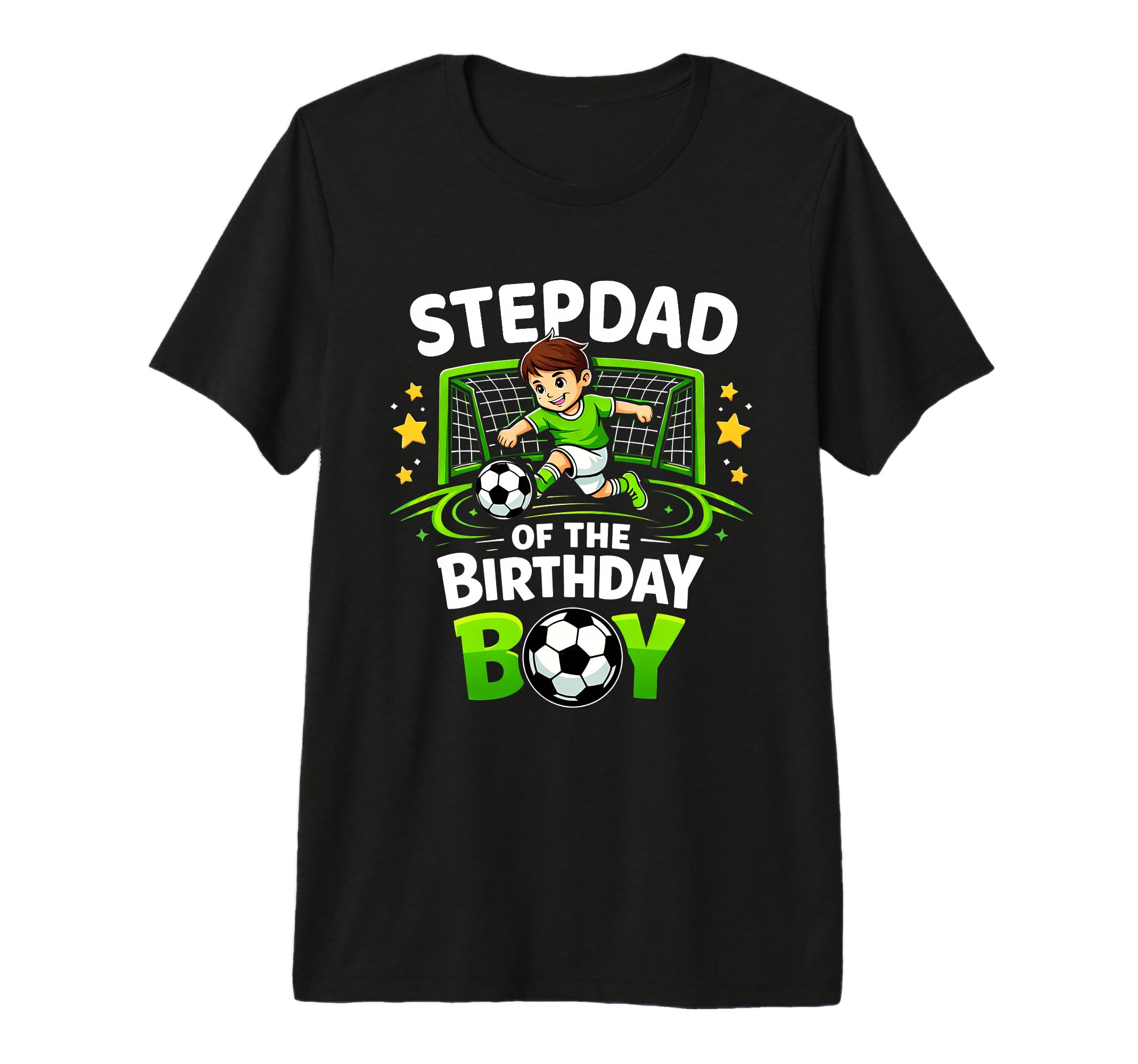 Stepdad Birthday Soccer Ball Funny Soccer T-Shirt - Novelty Apparel Unisex - T-Shirt, Sweatshirt, Hoodie