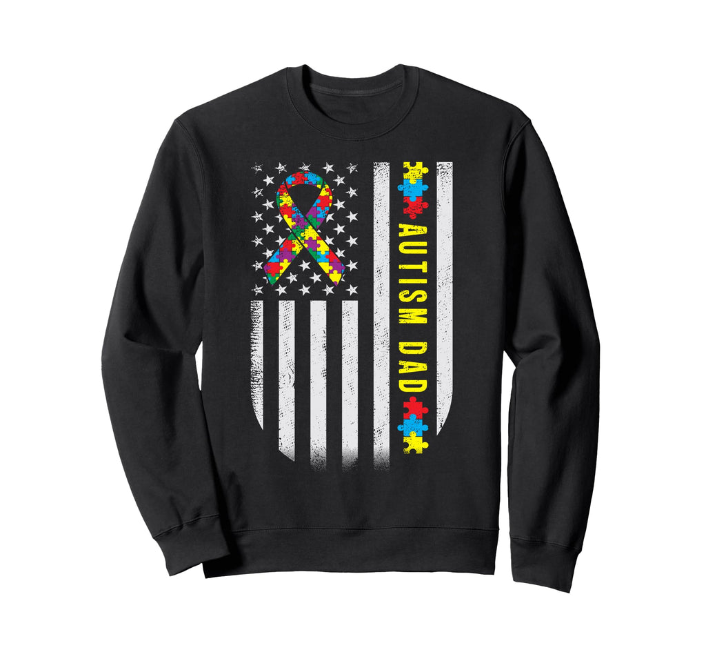 Autism Awareness Day Dad Autistic Sweatshirt - Graphic Print Unisex - T-Shirt, Sweatshirt, Hoodie