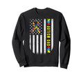 Autism Awareness Day Dad Autistic Sweatshirt - Graphic Print Unisex - T-Shirt, Sweatshirt, Hoodie