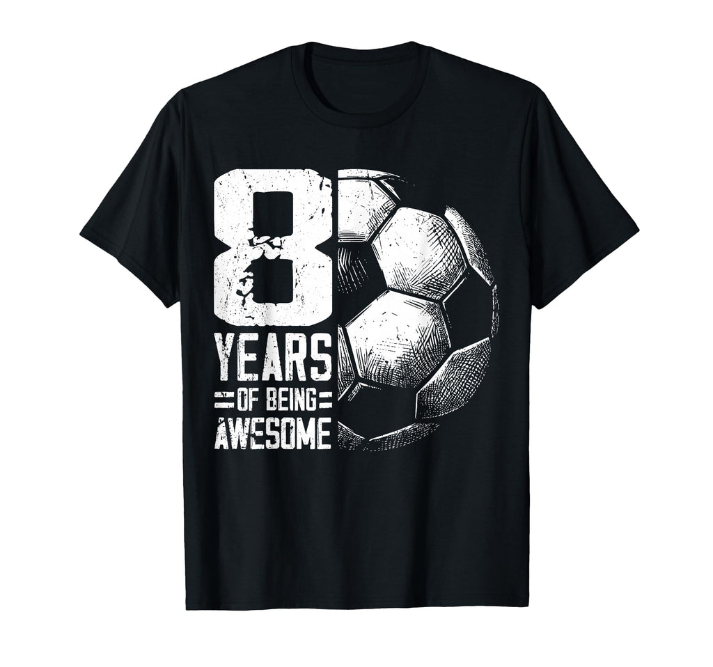 8Th Birthday Soccer Player Football 8 T-Shirt - Custom Art Print Unisex - T-Shirt, Sweatshirt, Hoodie