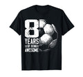 8Th Birthday Soccer Player Football 8 T-Shirt - Custom Art Print Unisex - T-Shirt, Sweatshirt, Hoodie