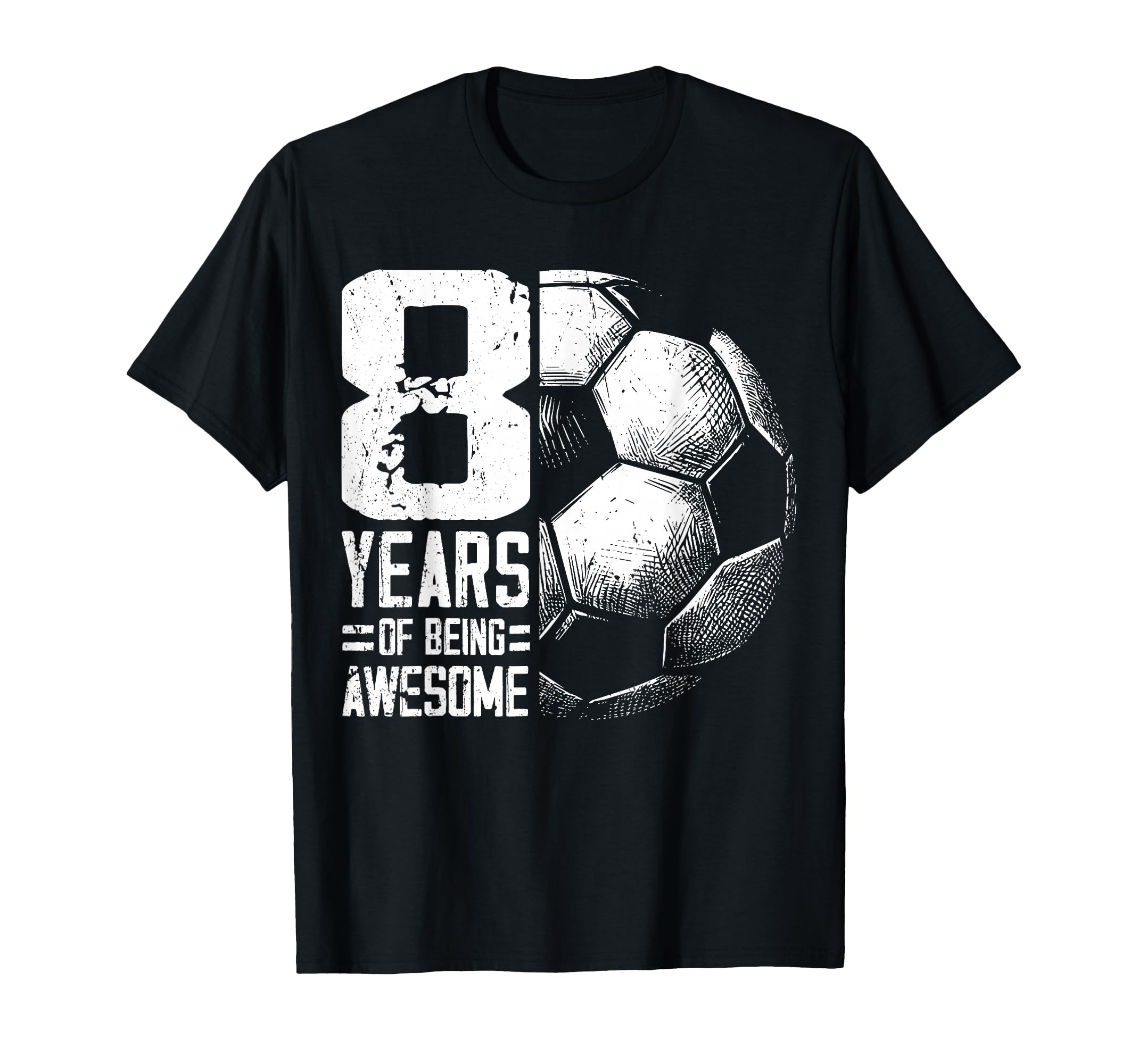 8Th Birthday Soccer Player Football 8 T-Shirt - Custom Art Print Unisex - T-Shirt, Sweatshirt, Hoodie