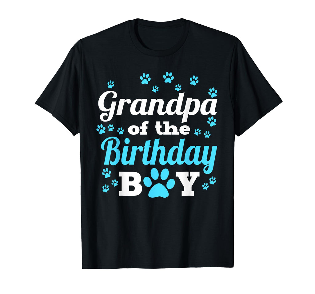 Grandpa Birthday Dog Paw Bday Party T-Shirt - Minimalist Print Unisex - T-Shirt, Sweatshirt, Hoodie