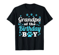 Grandpa Birthday Dog Paw Bday Party T-Shirt - Minimalist Print Unisex - T-Shirt, Sweatshirt, Hoodie