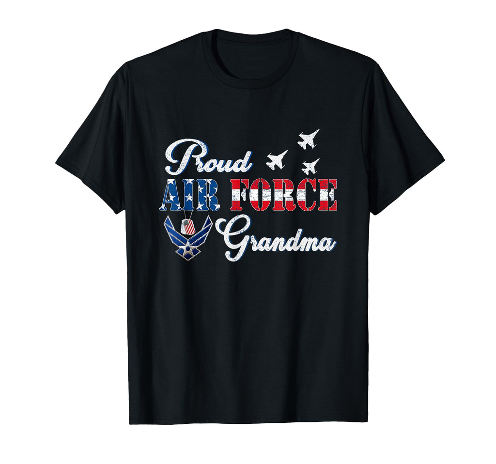 Proud Air Force Grandma Us Flag T-Shirt - Fun Novelty Design Unisex - T-Shirt, Sweatshirt, Hoodie
