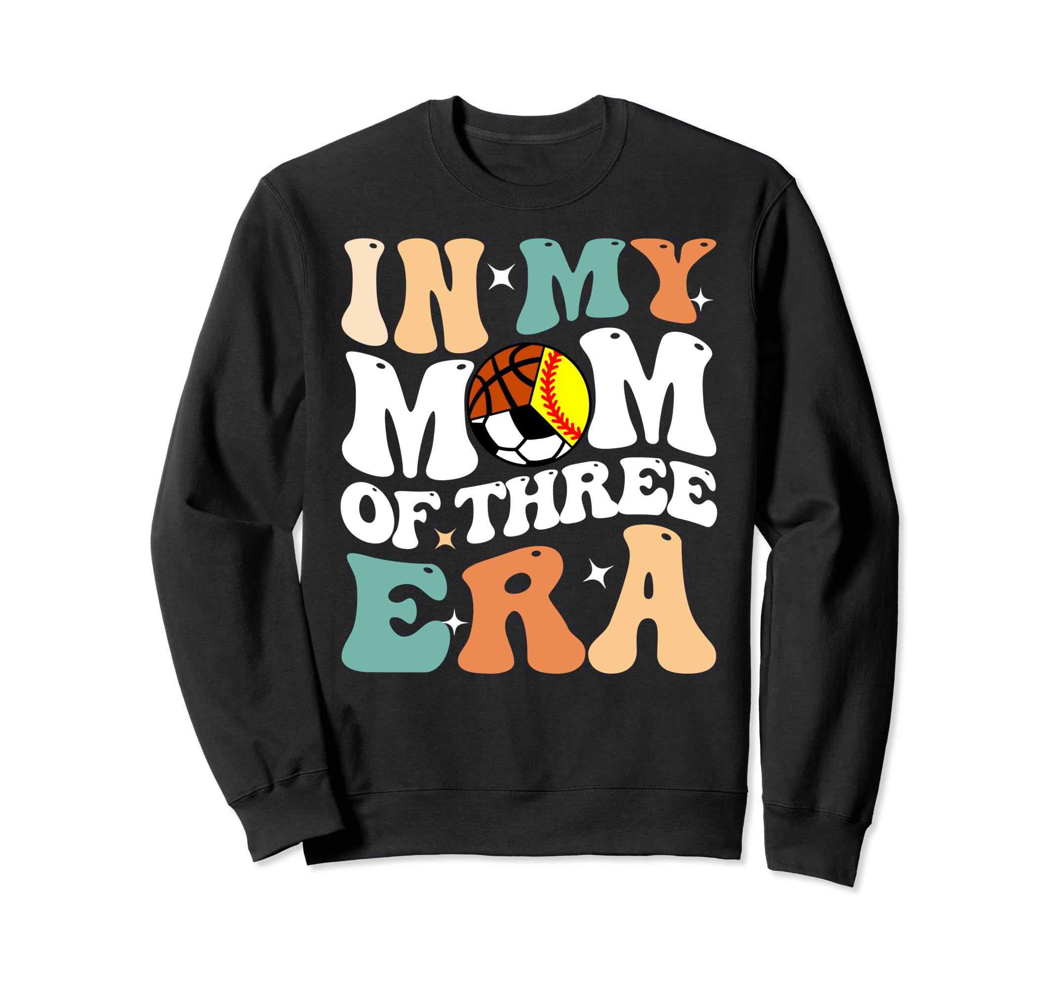 My Mom Three Era Funny Softball Soccer Sweatshirt - Graphic Print Unisex - T-Shirt, Sweatshirt, Hoodie