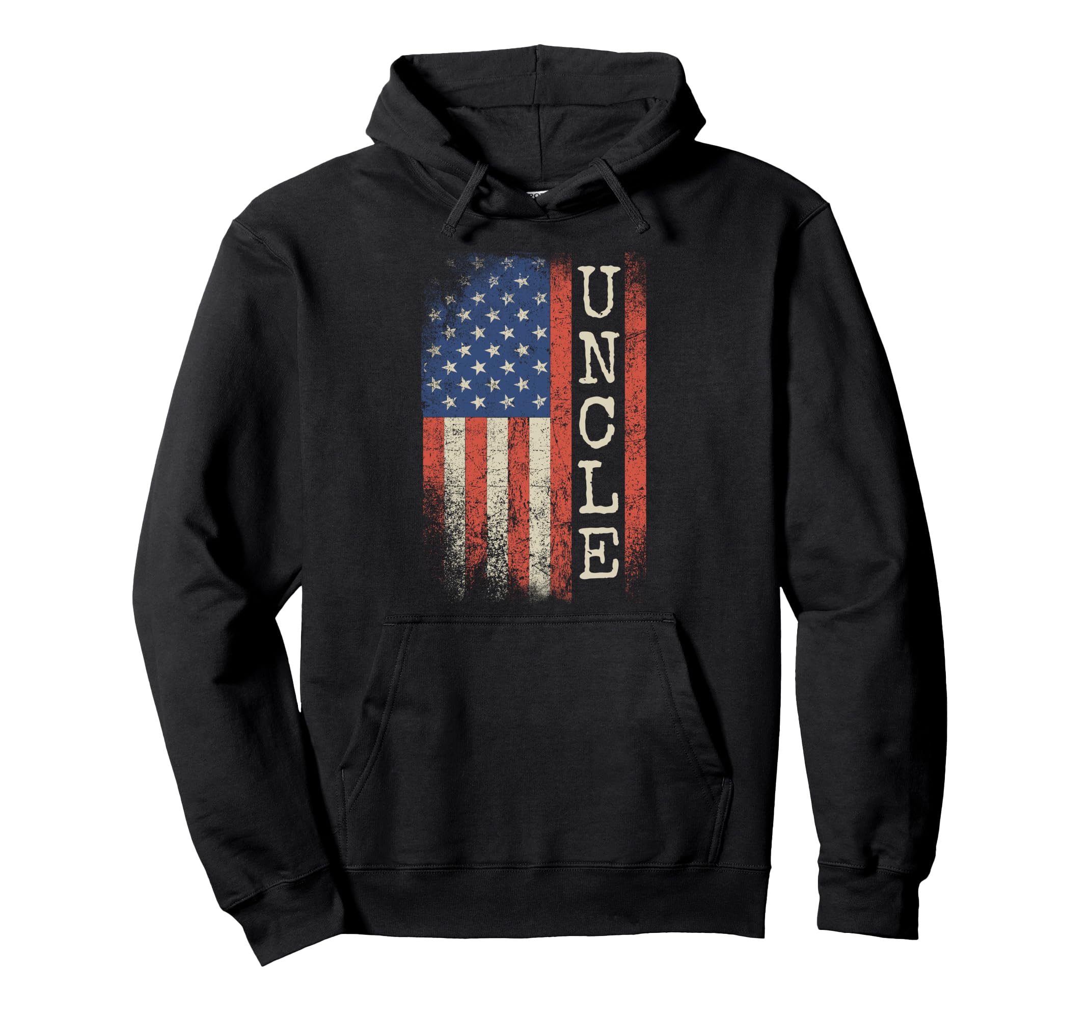 Uncle American Flag Patriotic Usa Hoodie - Aesthetic Graphic for Adults - T-Shirt, Sweatshirt, Hoodie