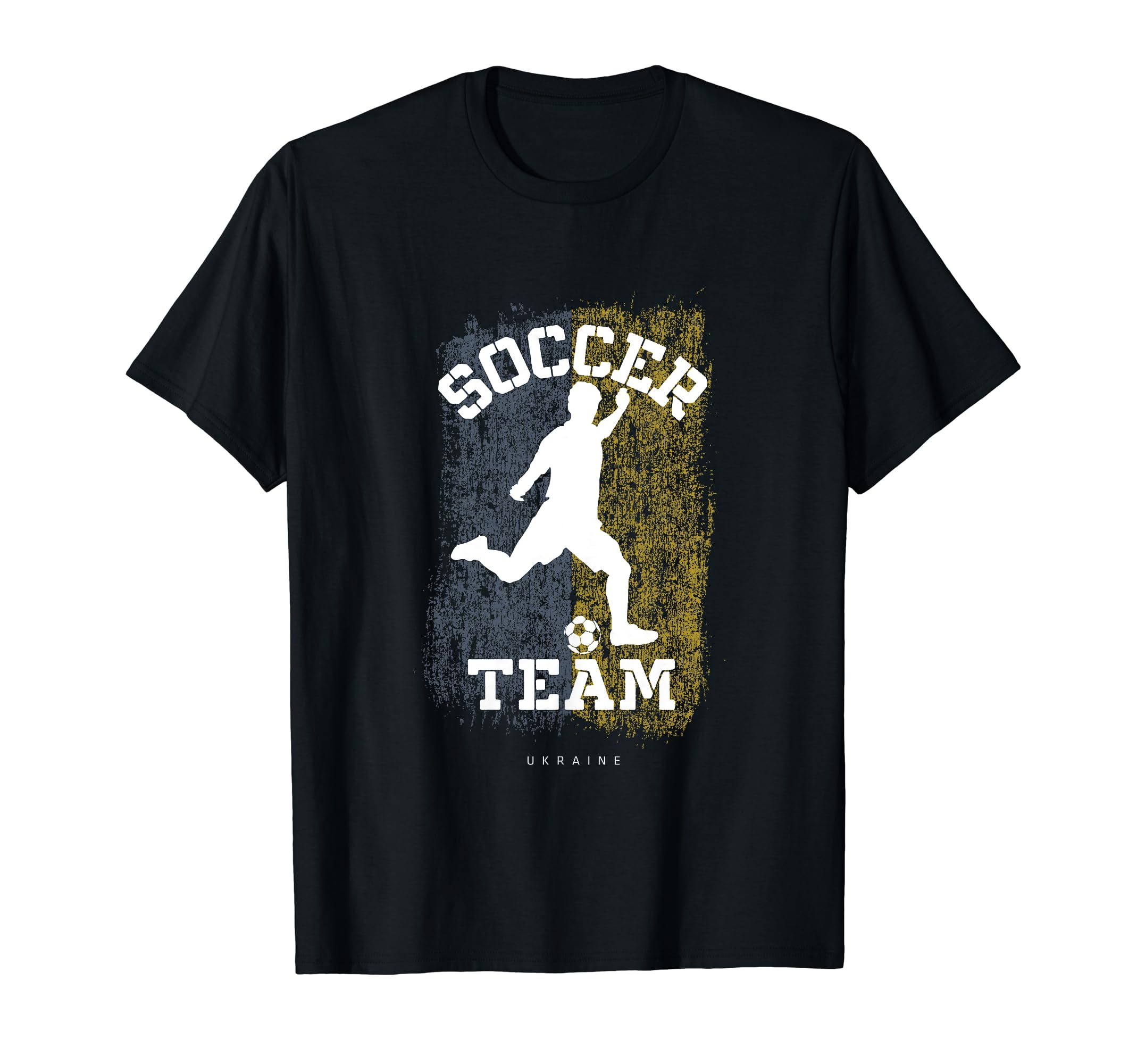 Soccer Ukraine Flag Football Team T-Shirt - Custom Art Print for Adults - T-Shirt, Sweatshirt, Hoodie