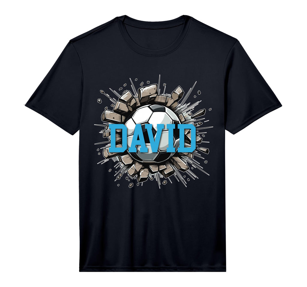 David Soccer Custom Name Performance T-Shirt - Fun Novelty Design Unisex - T-Shirt, Sweatshirt, Hoodie
