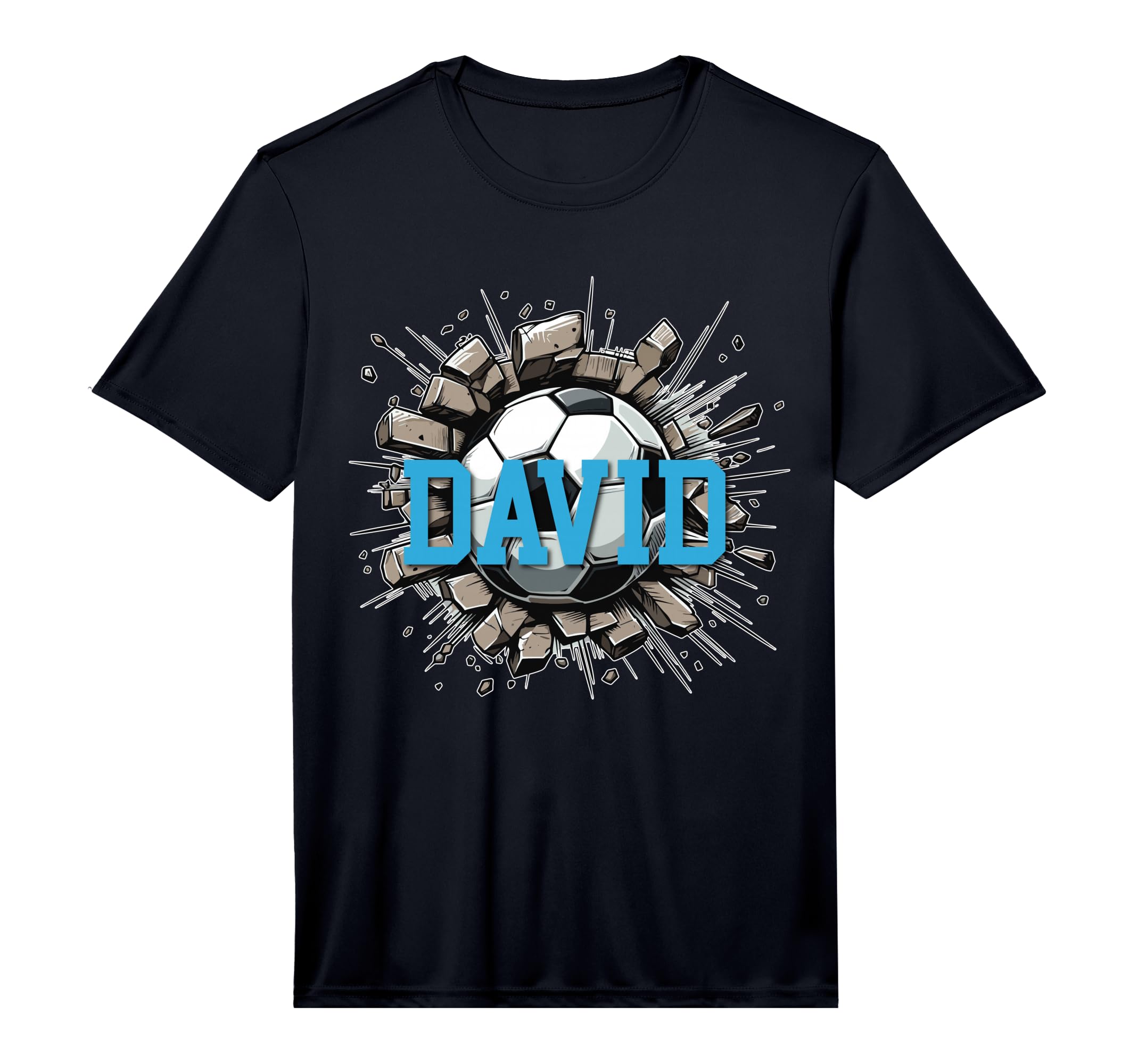 David Soccer Custom Name Performance T-Shirt - Fun Novelty Design Unisex - T-Shirt, Sweatshirt, Hoodie