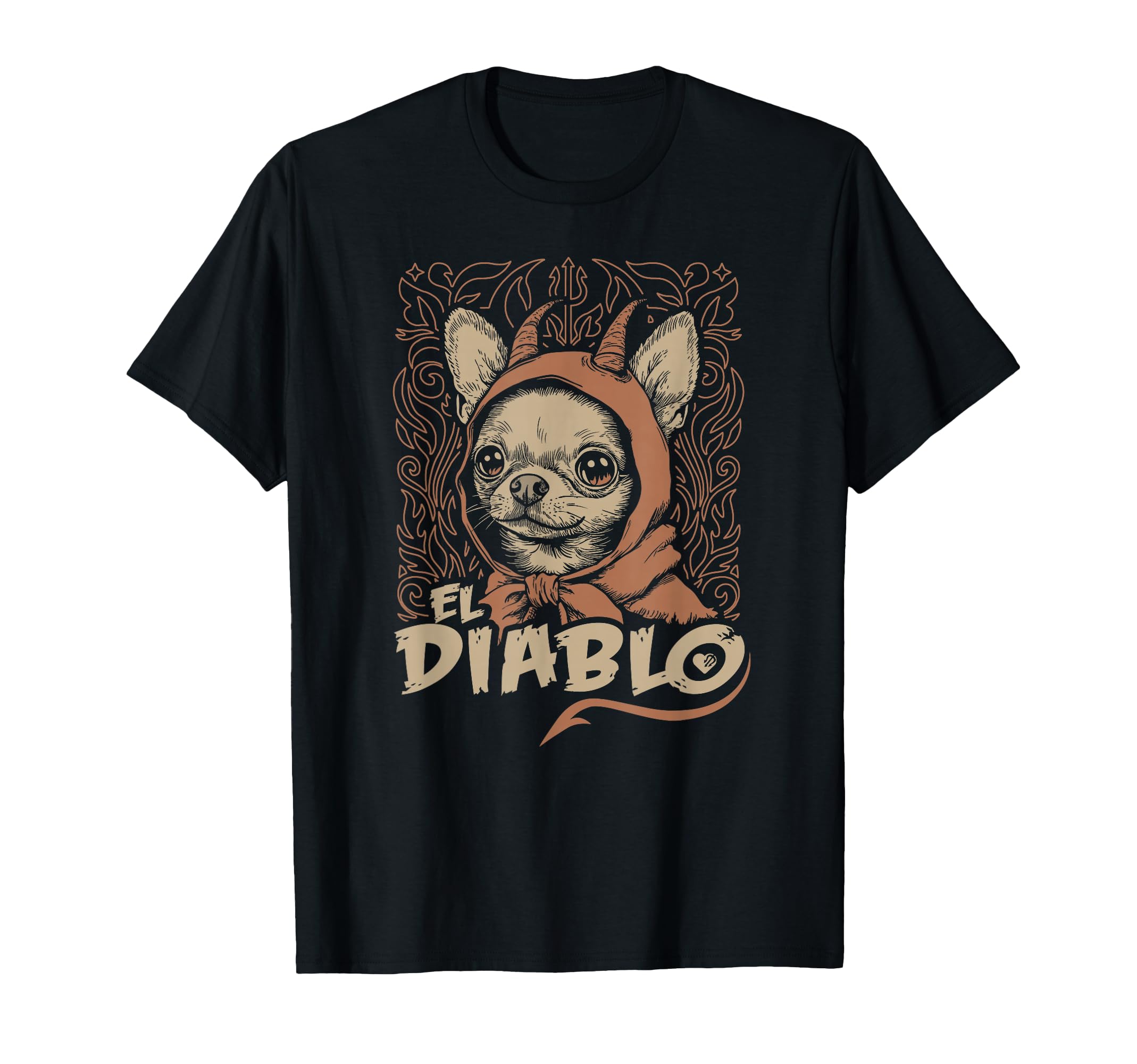 Funny Chihuahua El Diablo Little T-Shirt - Custom Art Print Men Women - T-Shirt, Sweatshirt, Hoodie