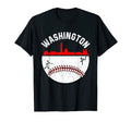 Washington Cityscape Baseball Mom Dad T-Shirt - Unique Graphic Unisex - T-Shirt, Sweatshirt, Hoodie
