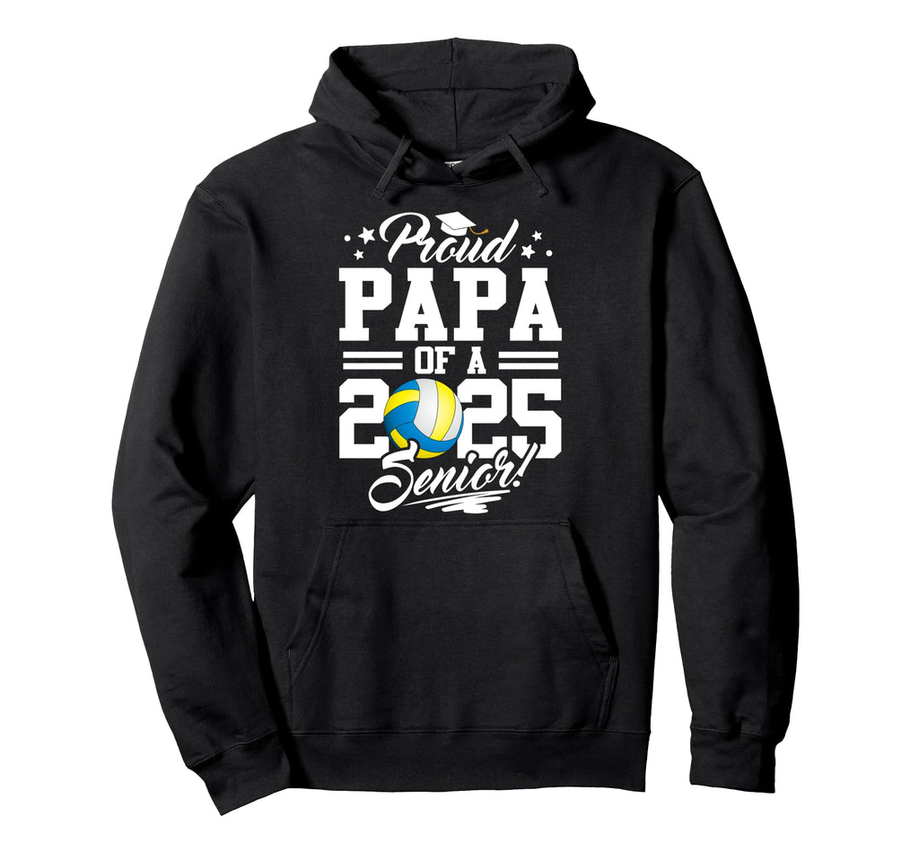 Proud Papa 2025 Senior Graduate Hoodie - Custom Art Print Men Women - T-Shirt, Sweatshirt, Hoodie