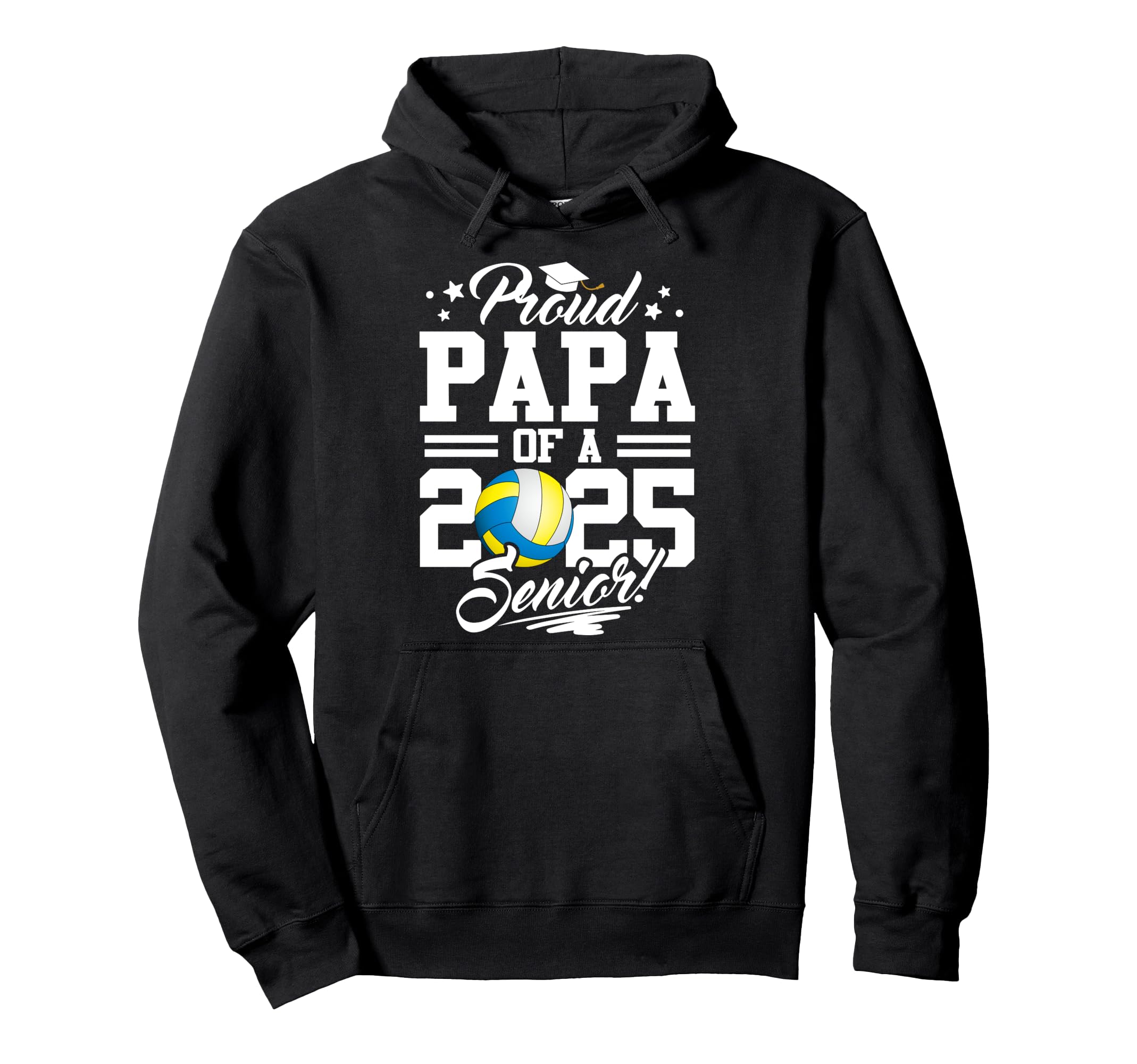 Proud Papa 2025 Senior Graduate Hoodie - Custom Art Print Men Women - T-Shirt, Sweatshirt, Hoodie