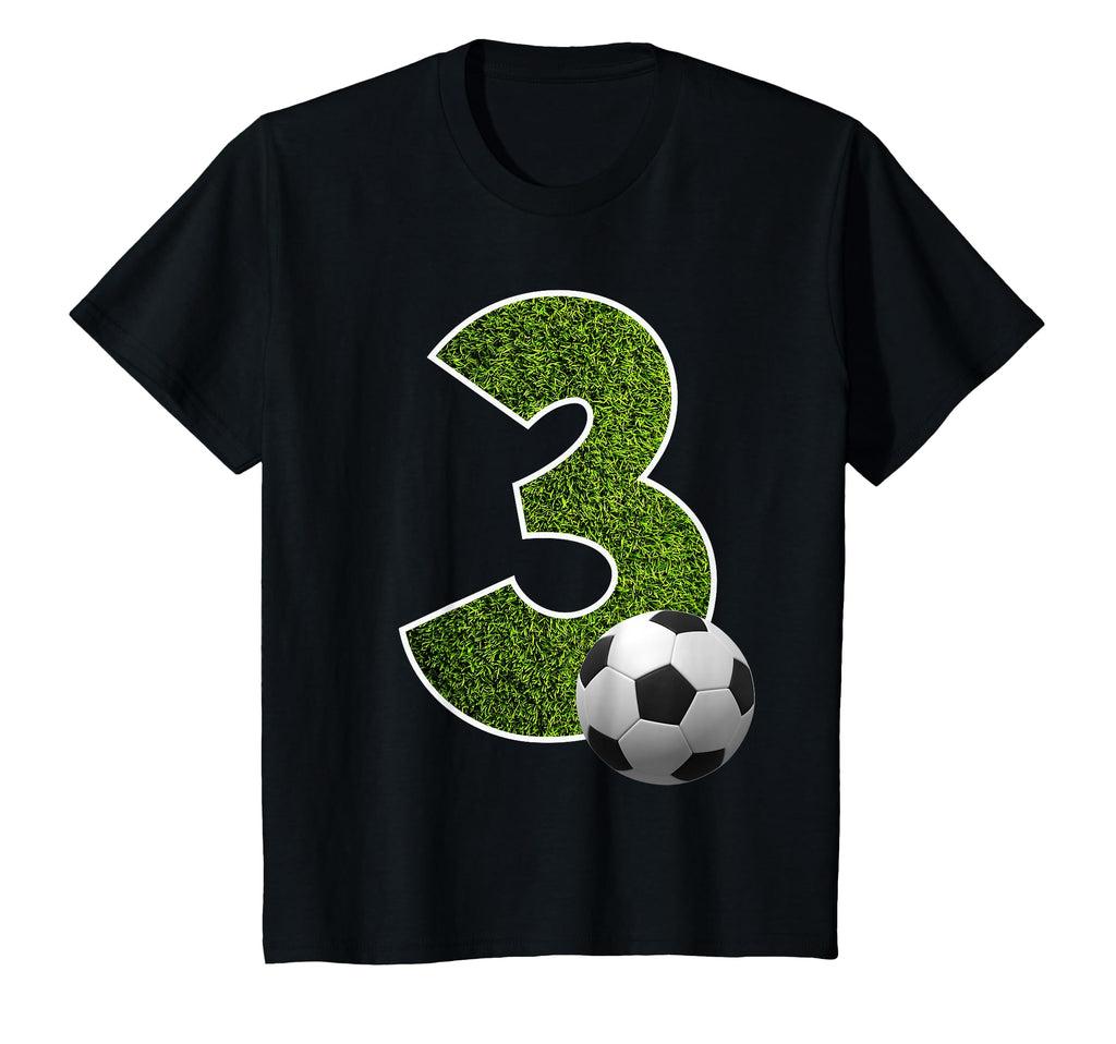 Number 3 Years Soccer 3Rd Birthday T-Shirt - Minimalist Print Unisex - T-Shirt, Sweatshirt, Hoodie