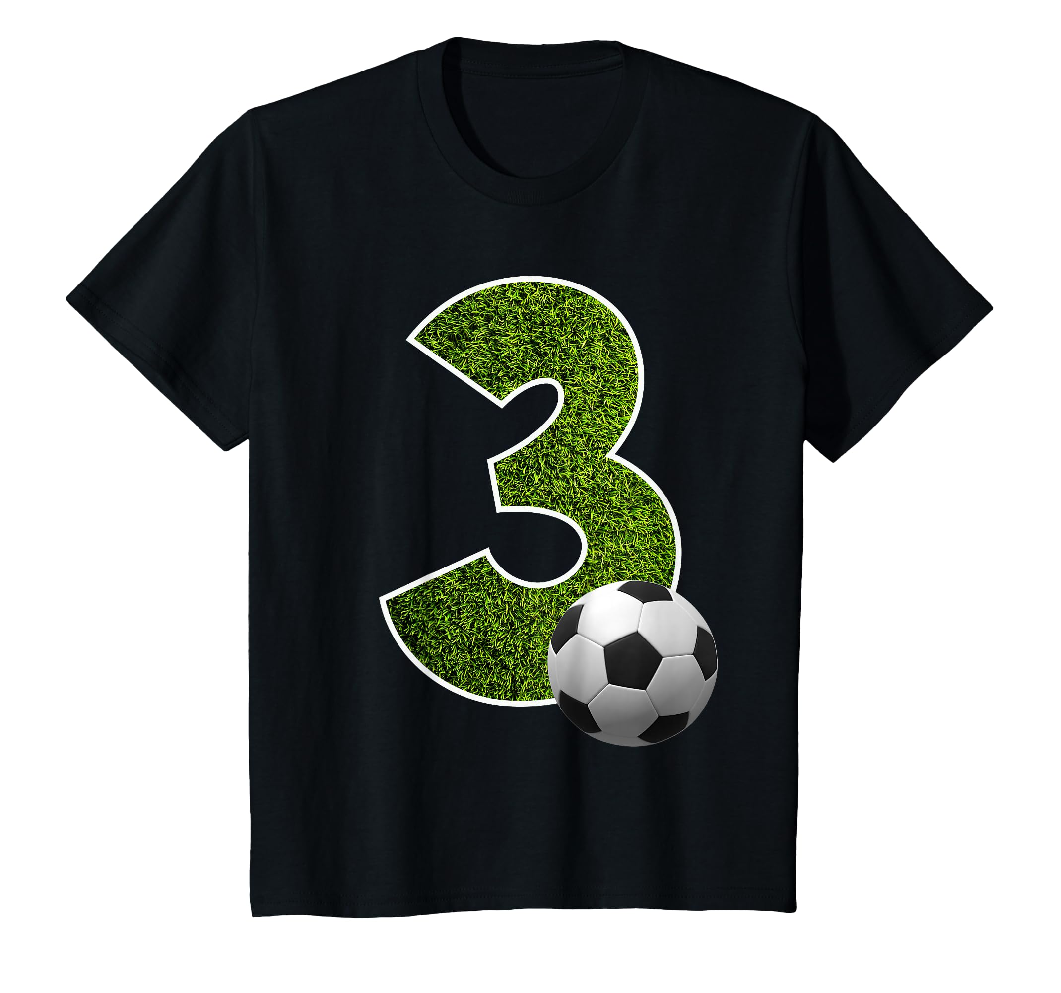 Number 3 Years Soccer 3Rd Birthday T-Shirt - Minimalist Print Unisex - T-Shirt, Sweatshirt, Hoodie