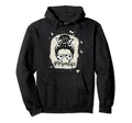 Womens Bleached Dy Mom Life Soccer Hoodie - Fun Novelty Design for Adults - T-Shirt, Sweatshirt, Hoodie