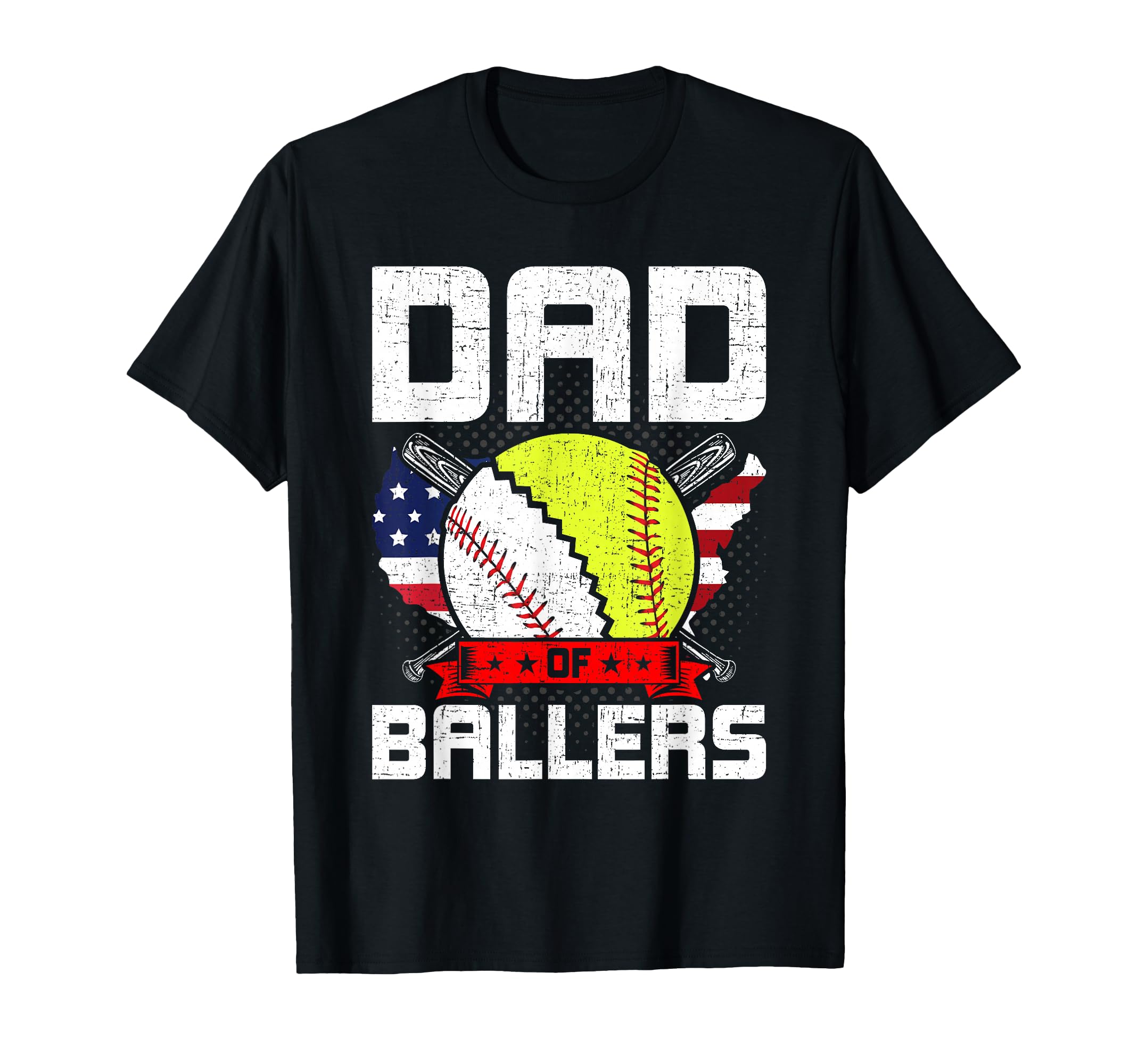 Dad Ballers Baseball Lover Papa T-Shirt - Streetwear Style Men Women - T-Shirt, Sweatshirt, Hoodie
