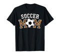 Leopard Soccer Mom Mom Who Love Soccer T-Shirt - Unique Graphic Unisex - T-Shirt, Sweatshirt, Hoodie