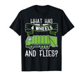 What Has 4 Wheels And Flies Dad Jokes T-Shirt - Minimalist Print Men Women - T-Shirt, Sweatshirt, Hoodie