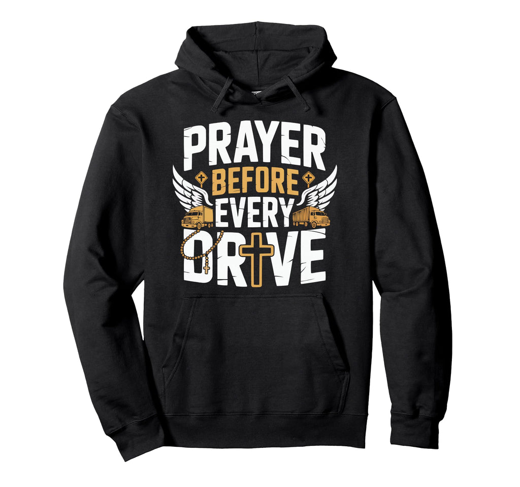 Christian Truck Driver Trucker Christianity Hoodie - Trendy Graphic Unisex - T-Shirt, Sweatshirt, Hoodie