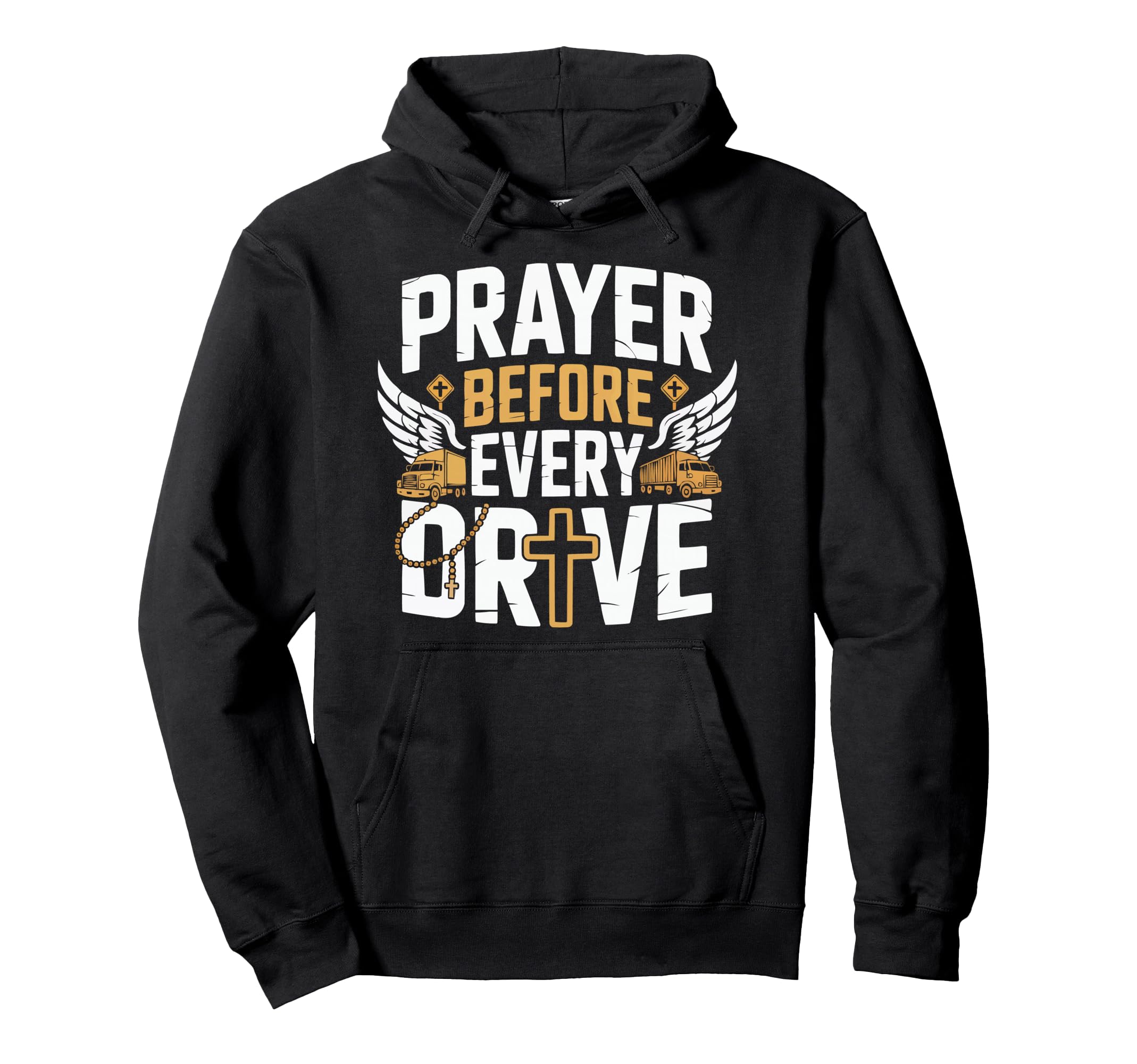 Christian Truck Driver Trucker Christianity Hoodie - Trendy Graphic Unisex - T-Shirt, Sweatshirt, Hoodie