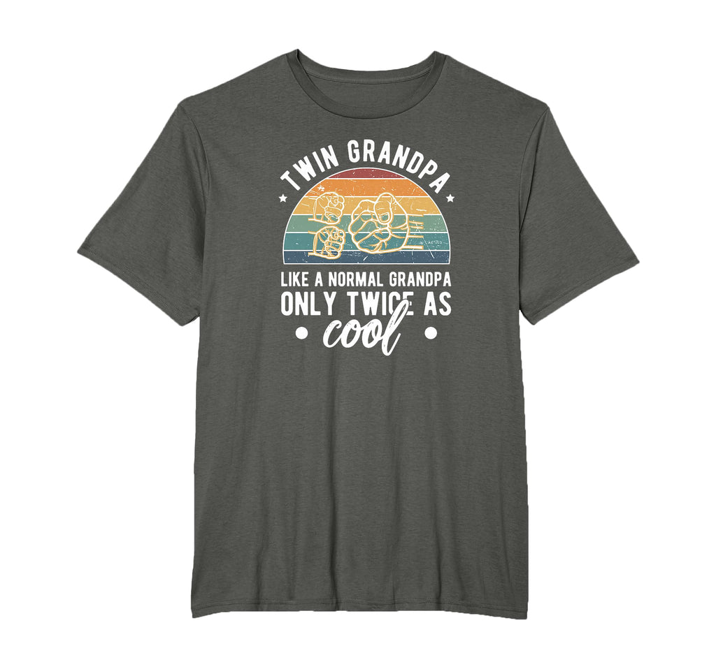 Twin Grandpa Twice As Grandpa Twins T-Shirt - Novelty Apparel for Adults - T-Shirt, Sweatshirt, Hoodie