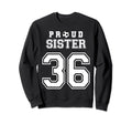 Number 36 Custom Proud Soccer Futbol Sweatshirt - Novelty Apparel Unisex - T-Shirt, Sweatshirt, Hoodie