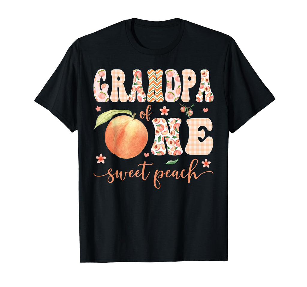 Grandpa One Sweet Peach 1St Birthday T-Shirt - Trendy Graphic for Adults - T-Shirt, Sweatshirt, Hoodie