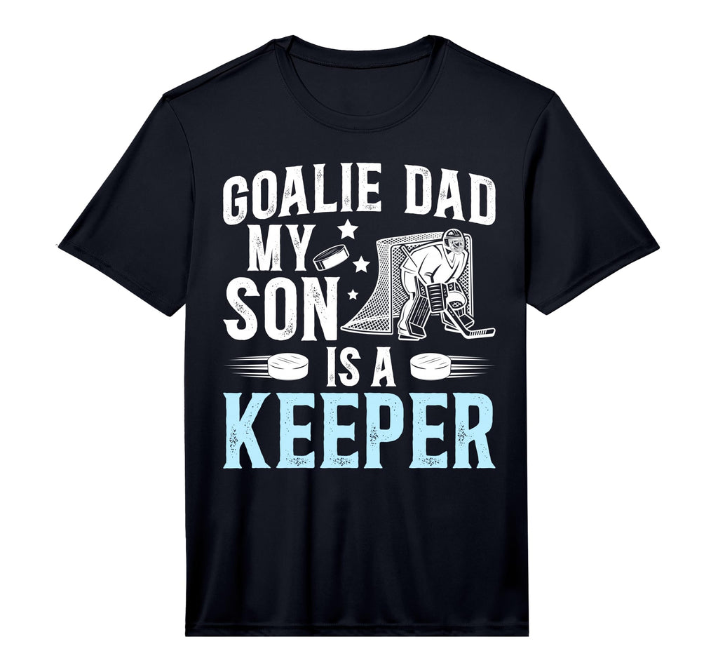 Mens Ice Hockey Goalie Dad Ice Hockey T-Shirt - Novelty Apparel for Adults - T-Shirt, Sweatshirt, Hoodie