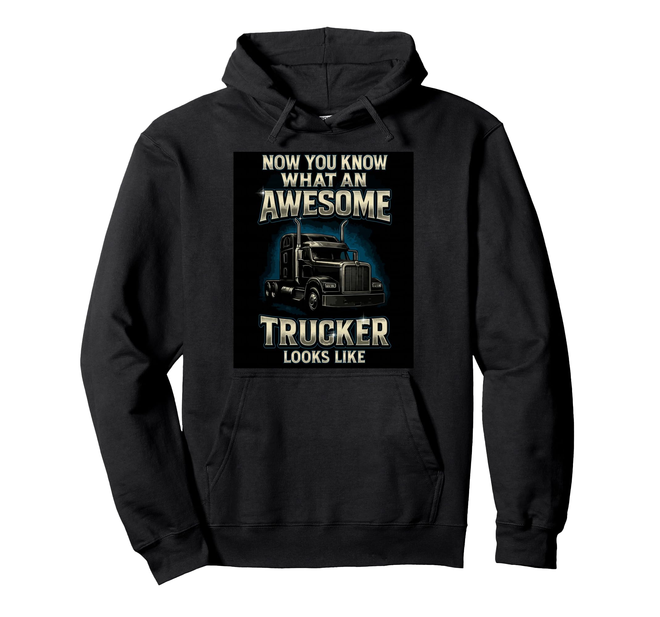 Now You Know Funny Trucker Truck Hoodie - Minimalist Print for Adults - T-Shirt, Sweatshirt, Hoodie