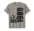 37 Years Old 1989 37Th Birthday Soccer T-Shirt - Custom Art Print Unisex - T-Shirt, Sweatshirt, Hoodie