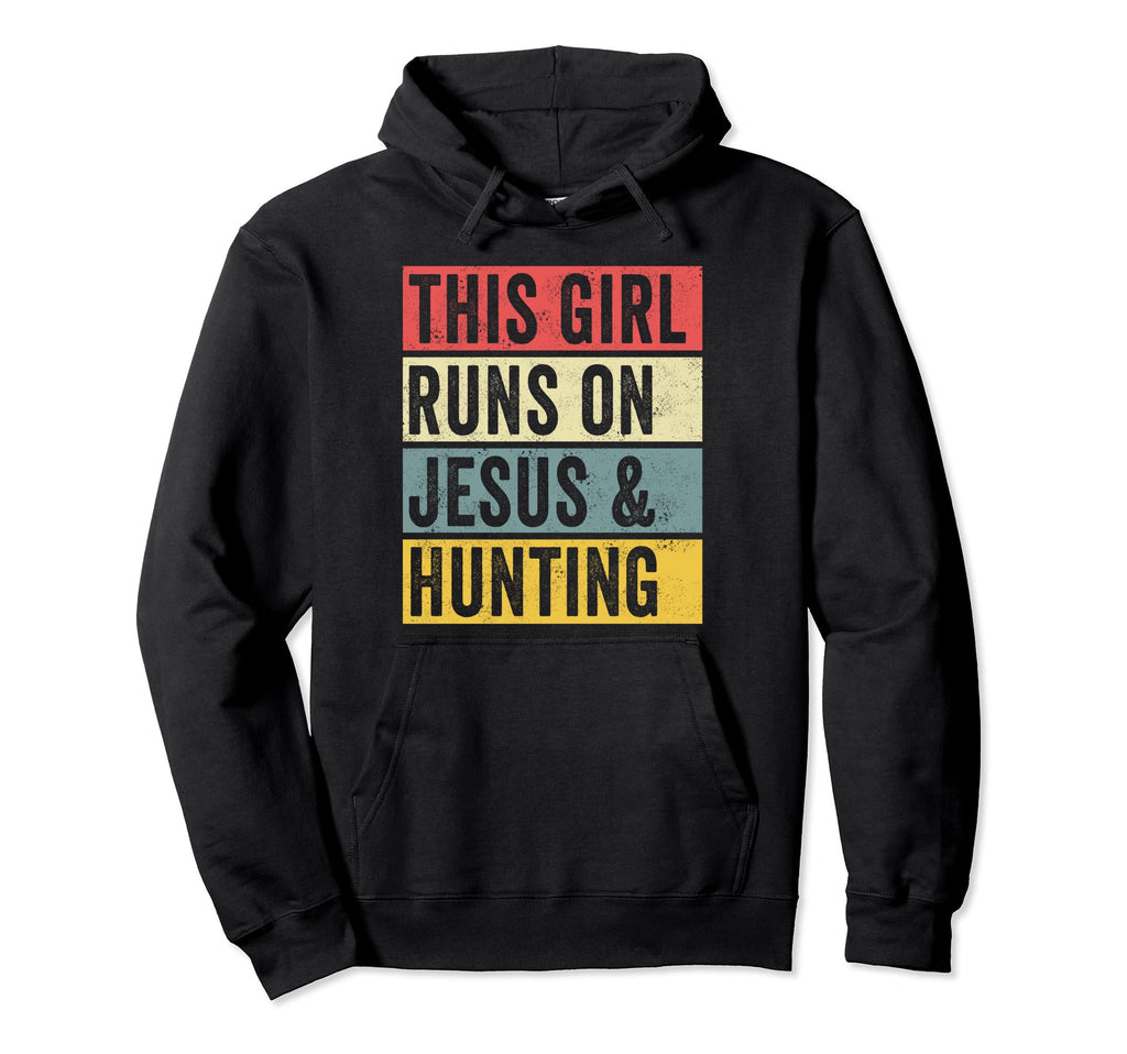 Funny Hunting This Runs Jesus And Hoodie - Minimalist Print for Adults - T-Shirt, Sweatshirt, Hoodie
