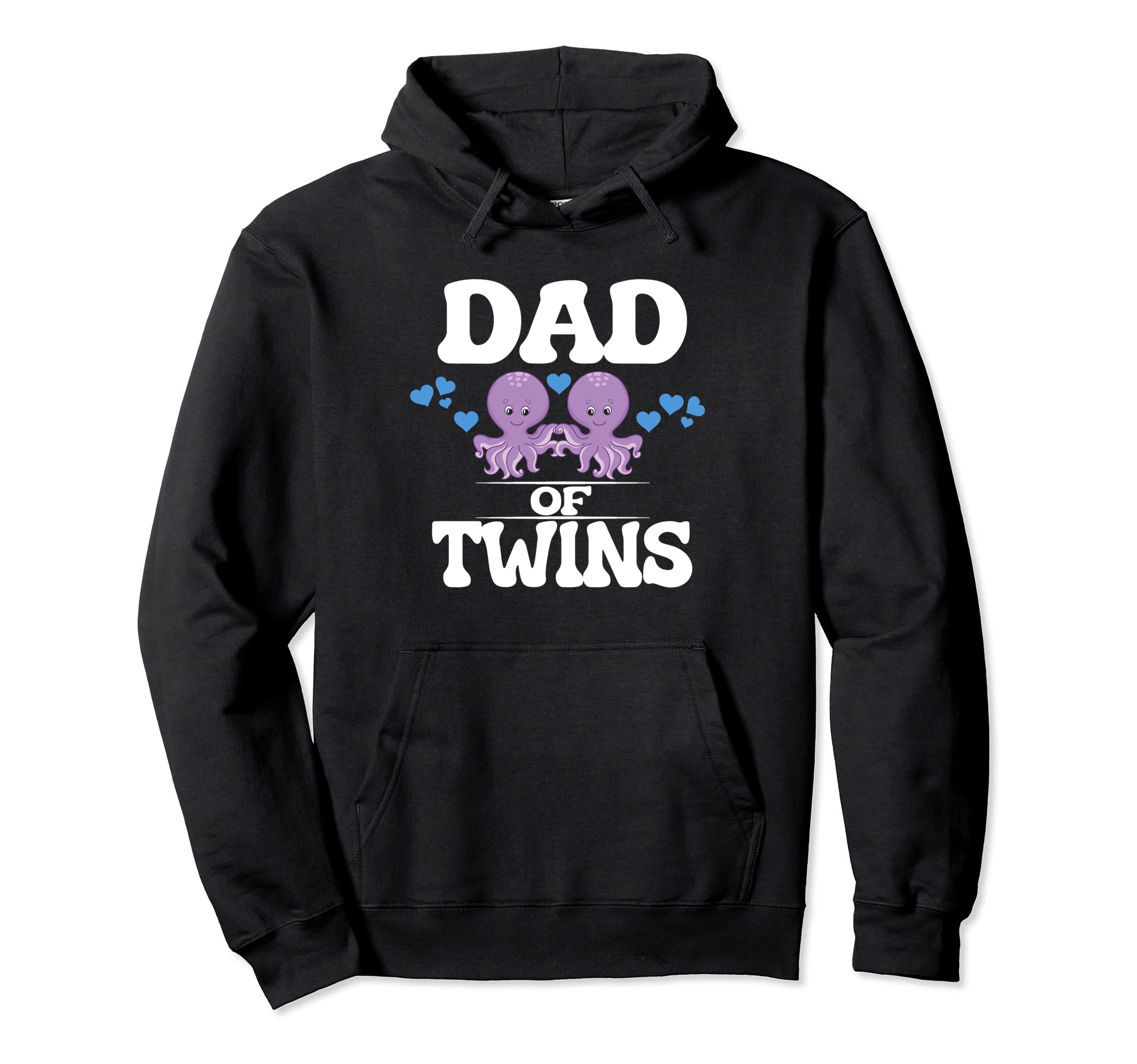 Dad Twins Octopus New Father Announcement Hoodie - Aesthetic Graphic Unisex - T-Shirt, Sweatshirt, Hoodie