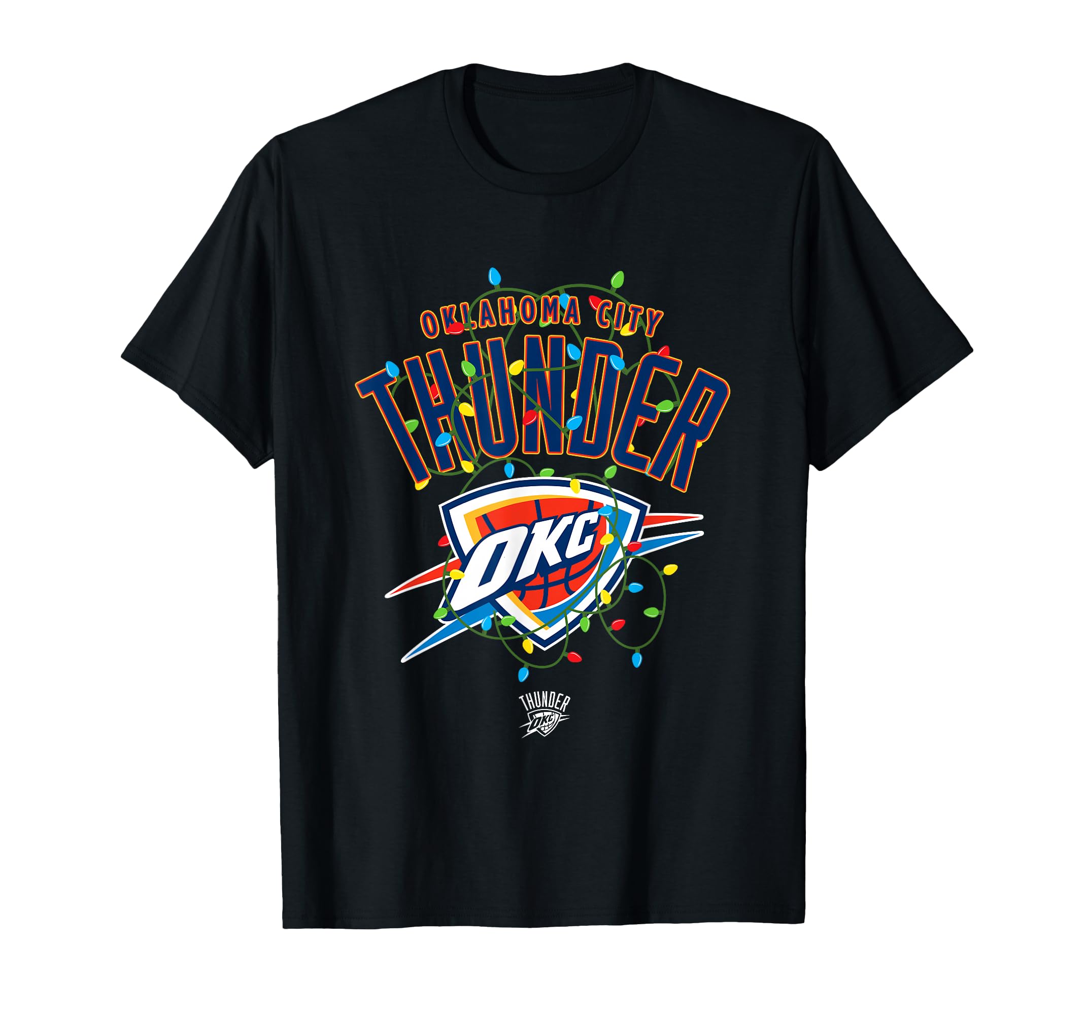 Nba Oklahoma City Thunder Lights T-Shirt - Unique Graphic for Adults - T-Shirt, Sweatshirt, Hoodie