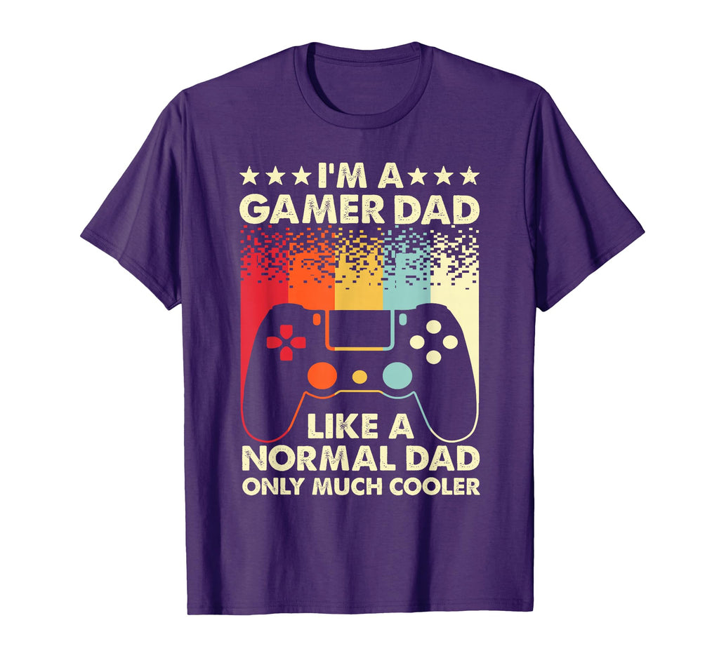 Gamer Dad Father Gaming Computer T-Shirt - Custom Art Print for Adults - T-Shirt, Sweatshirt, Hoodie