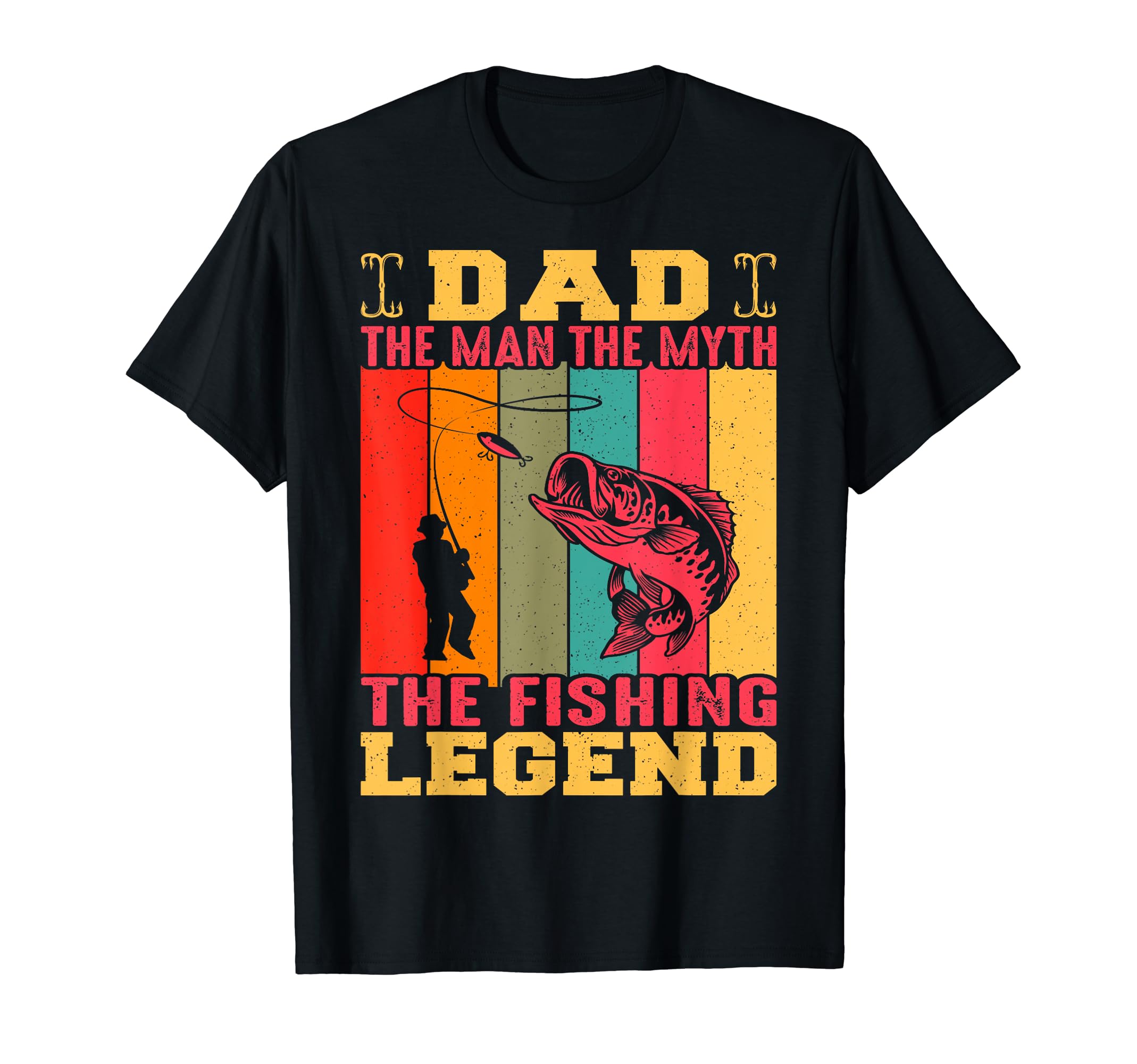 Fishing Legend Dad Fisherman T-Shirt - Graphic Print Men Women - T-Shirt, Sweatshirt, Hoodie
