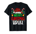Merry Bruh Light Santa Claus Hat Mens T-Shirt - Aesthetic Graphic Men Women - T-Shirt, Sweatshirt, Hoodie