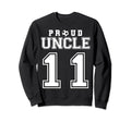 Number 11 Custom Proud Soccer Futbol Sweatshirt - Graphic Print for Adults - T-Shirt, Sweatshirt, Hoodie