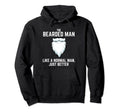 Bearded Dad Mens Beard Funny Superhero Hoodie - Custom Art Print Unisex - T-Shirt, Sweatshirt, Hoodie