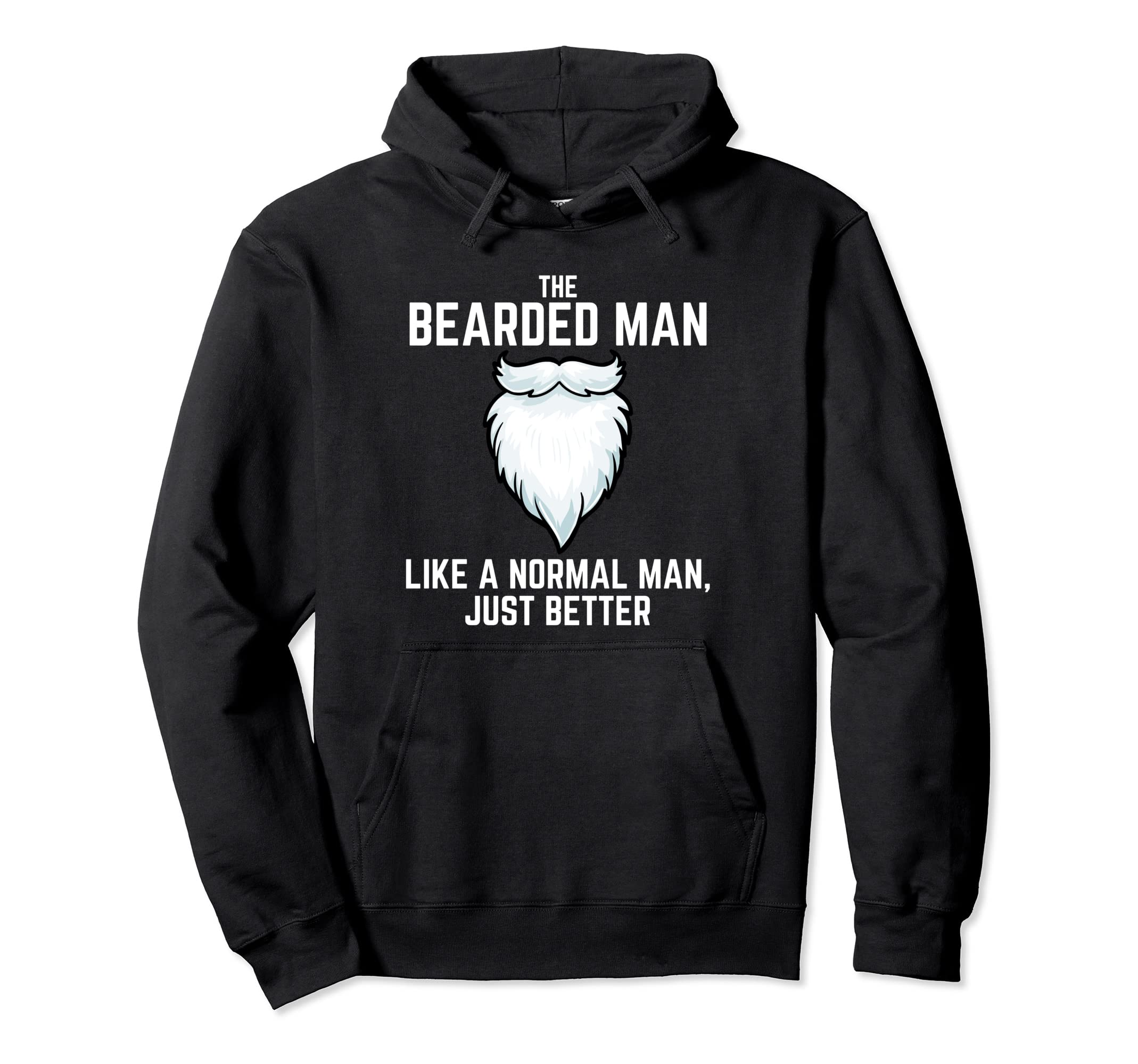 Bearded Dad Mens Beard Funny Superhero Hoodie - Custom Art Print Unisex - T-Shirt, Sweatshirt, Hoodie