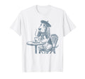 Basset Hound Paris Funny Coffee Dog T-Shirt - Minimalist Print Men Women - T-Shirt, Sweatshirt, Hoodie